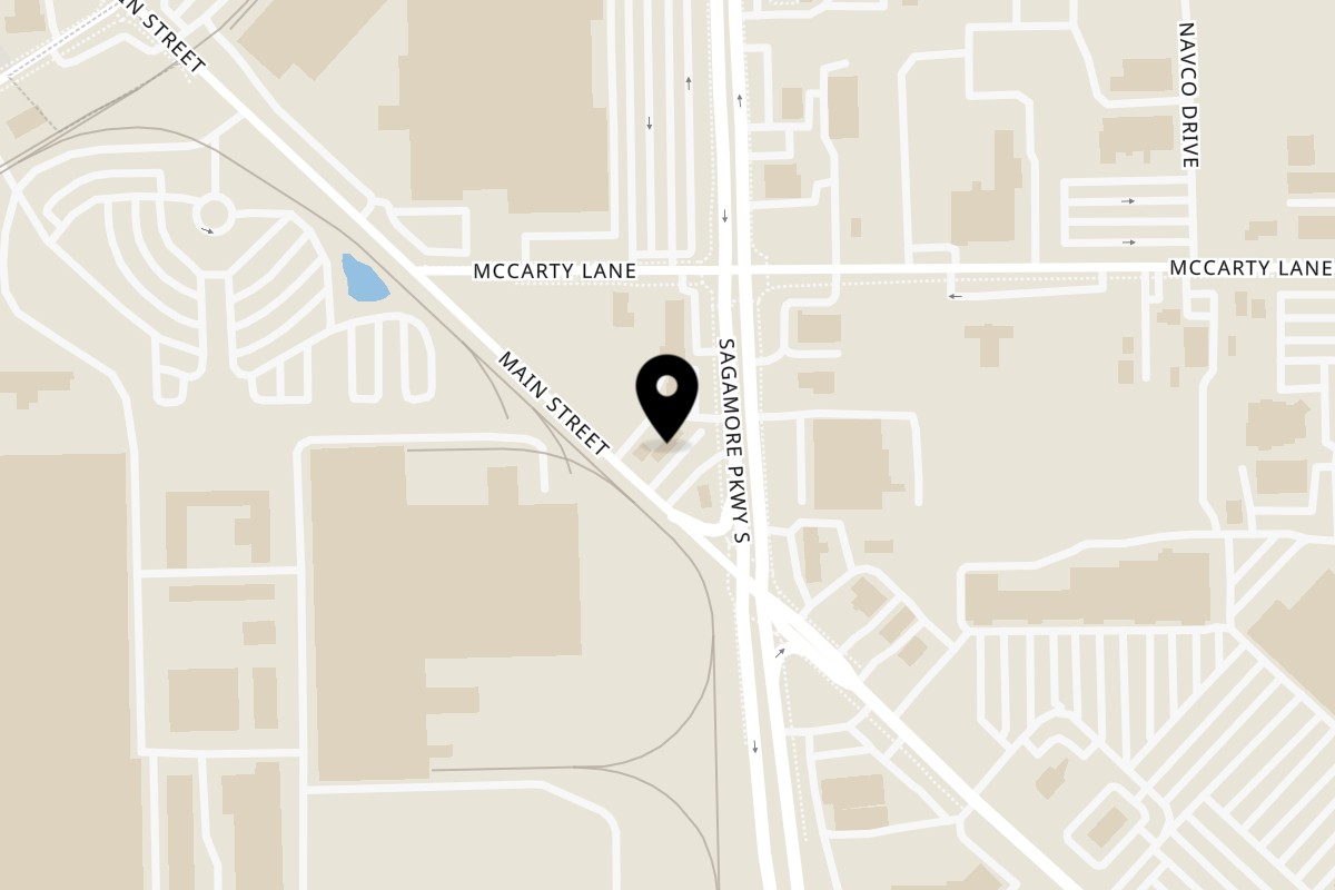 Map showing the location of Sushi Don on 3338 Main St in Lafayette
